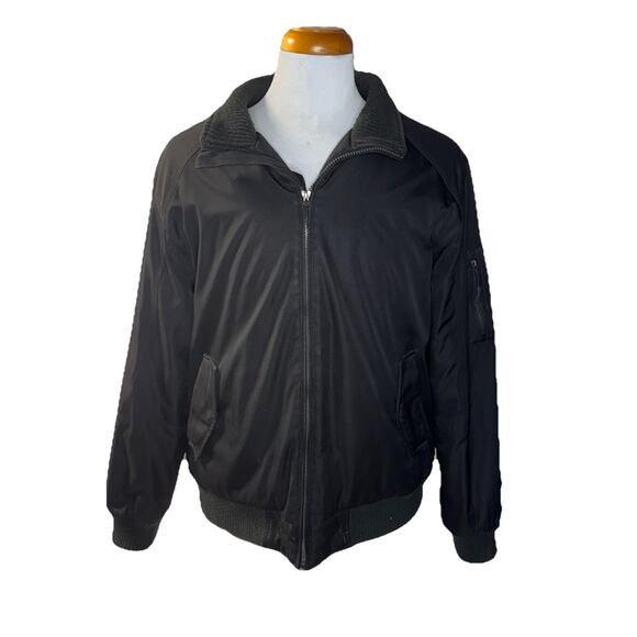 Size L - Women’s Calvin Klein Jacket Black Coat Nylon RN#54163 - Picture 1 of 16